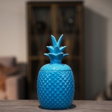 Urban Trends Ceramic Pineapple Decorative Box URT10452